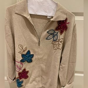 Alfred Dunner zipper sweater